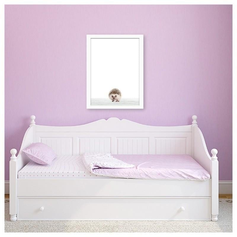 Glezna baltā rāmī - Hedgehog  Home Trends DECO
