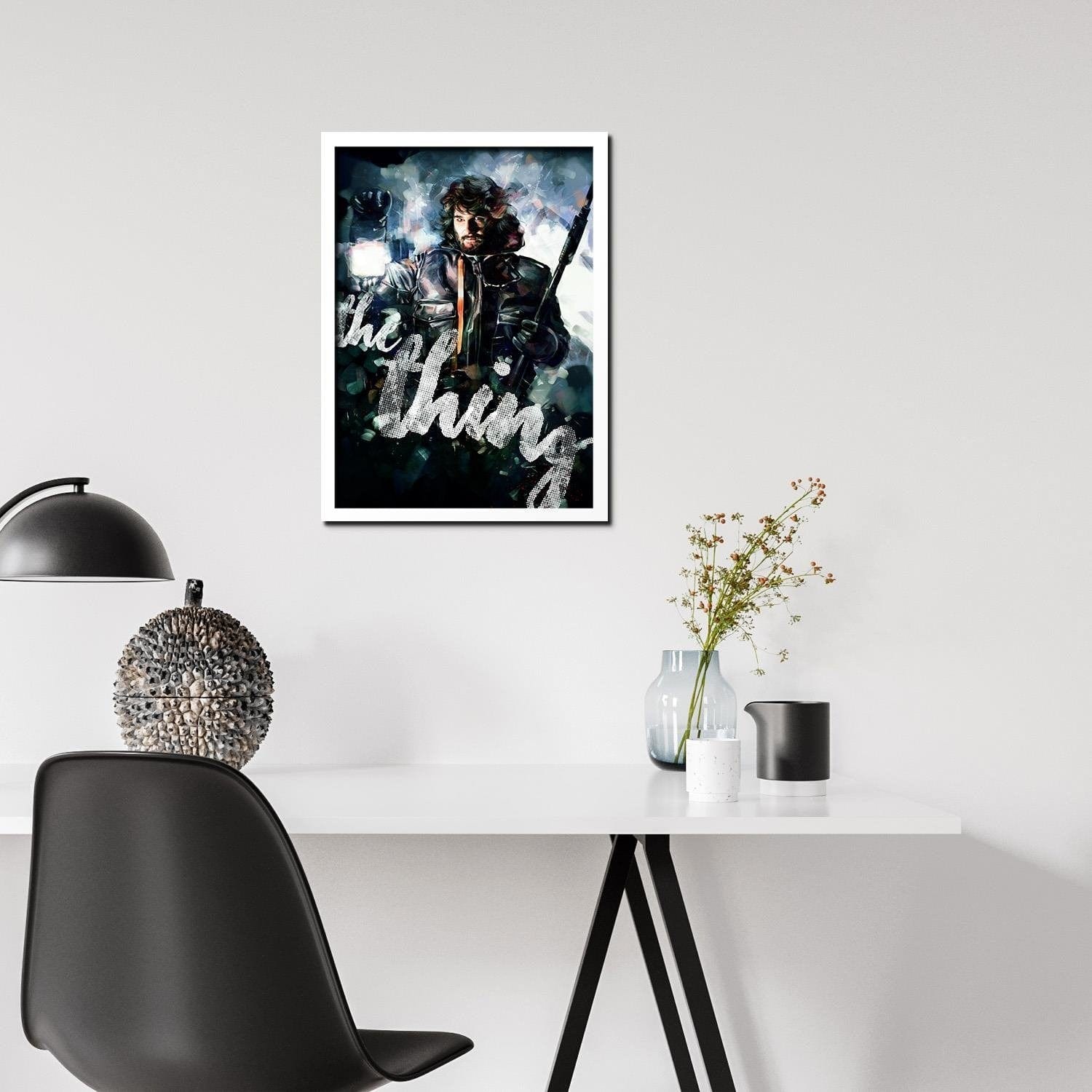 Glezna baltā rāmī - Horror Something  Home Trends DECO