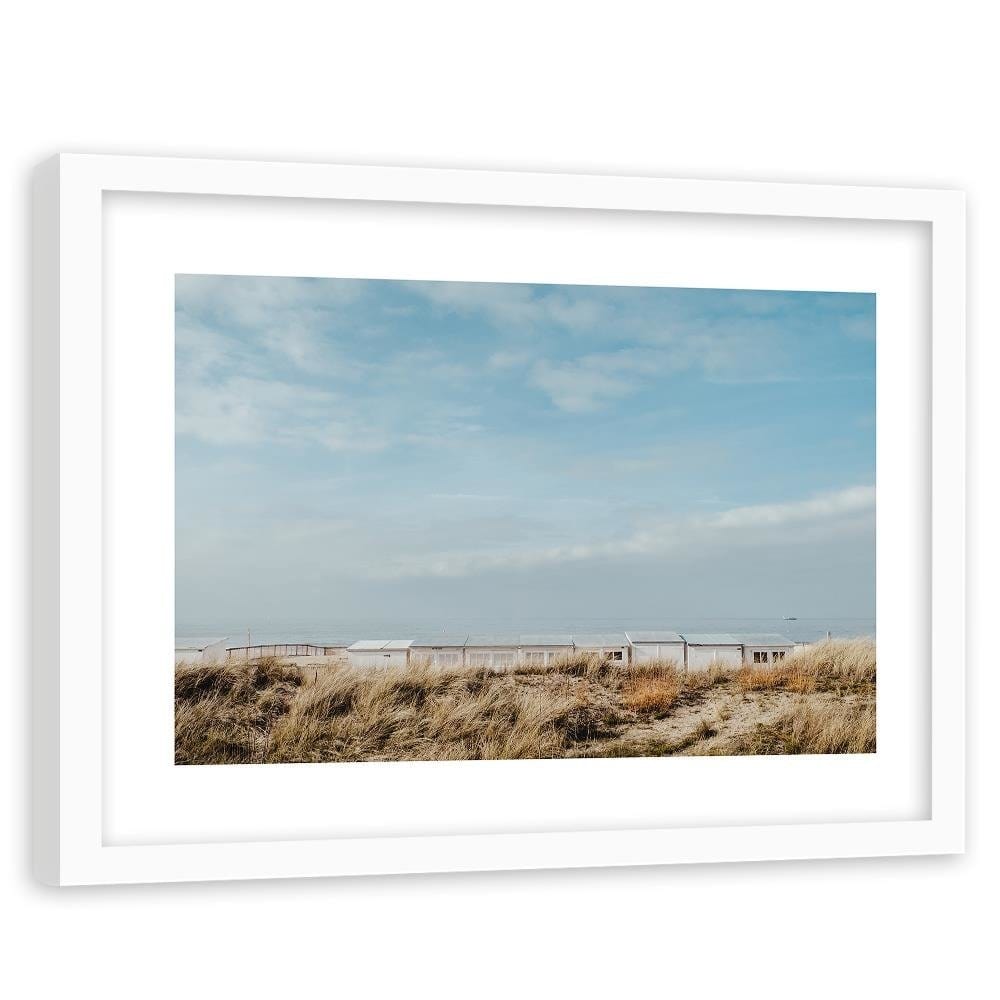 Glezna baltā rāmī - Houses By The Sea  Home Trends DECO