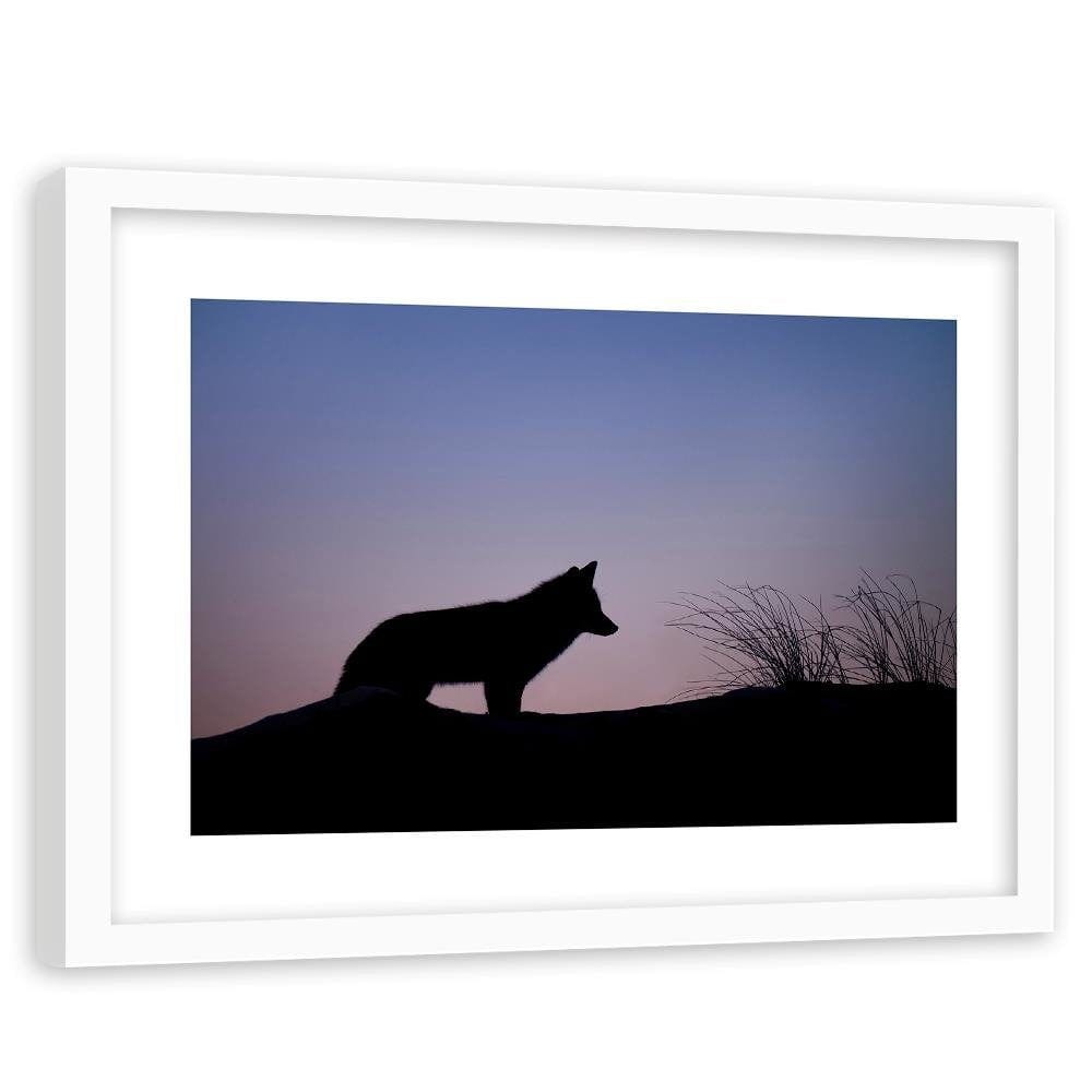Glezna baltā rāmī - Hunt At Dawn  Home Trends DECO