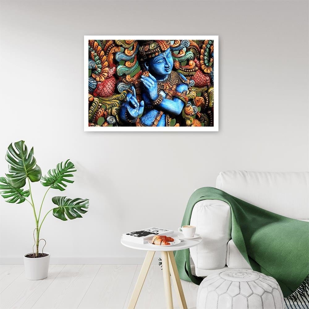 Glezna baltā rāmī - India Style  Home Trends DECO