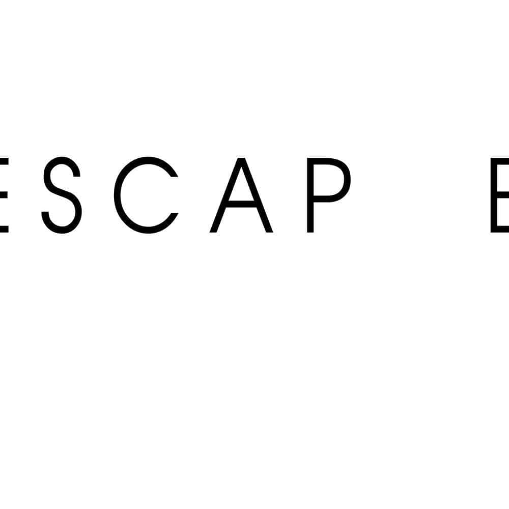 Glezna baltā rāmī - Inscription Escape  Home Trends DECO