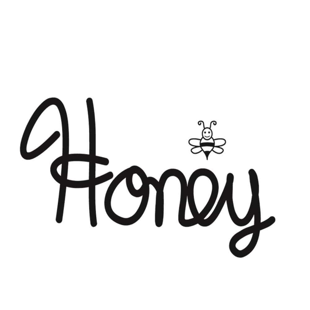 Glezna baltā rāmī - Inscription Honey  Home Trends DECO