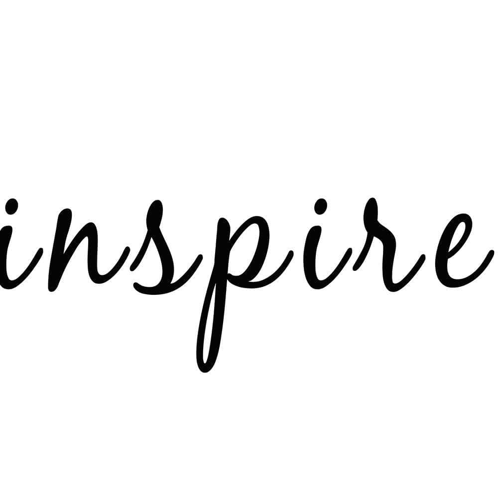 Glezna baltā rāmī - Inscription Inspire  Home Trends DECO