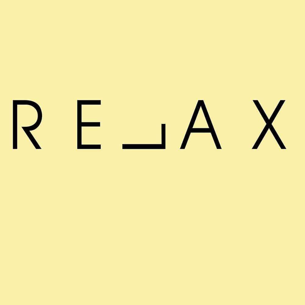 Glezna baltā rāmī - Inscription Relax  Home Trends DECO