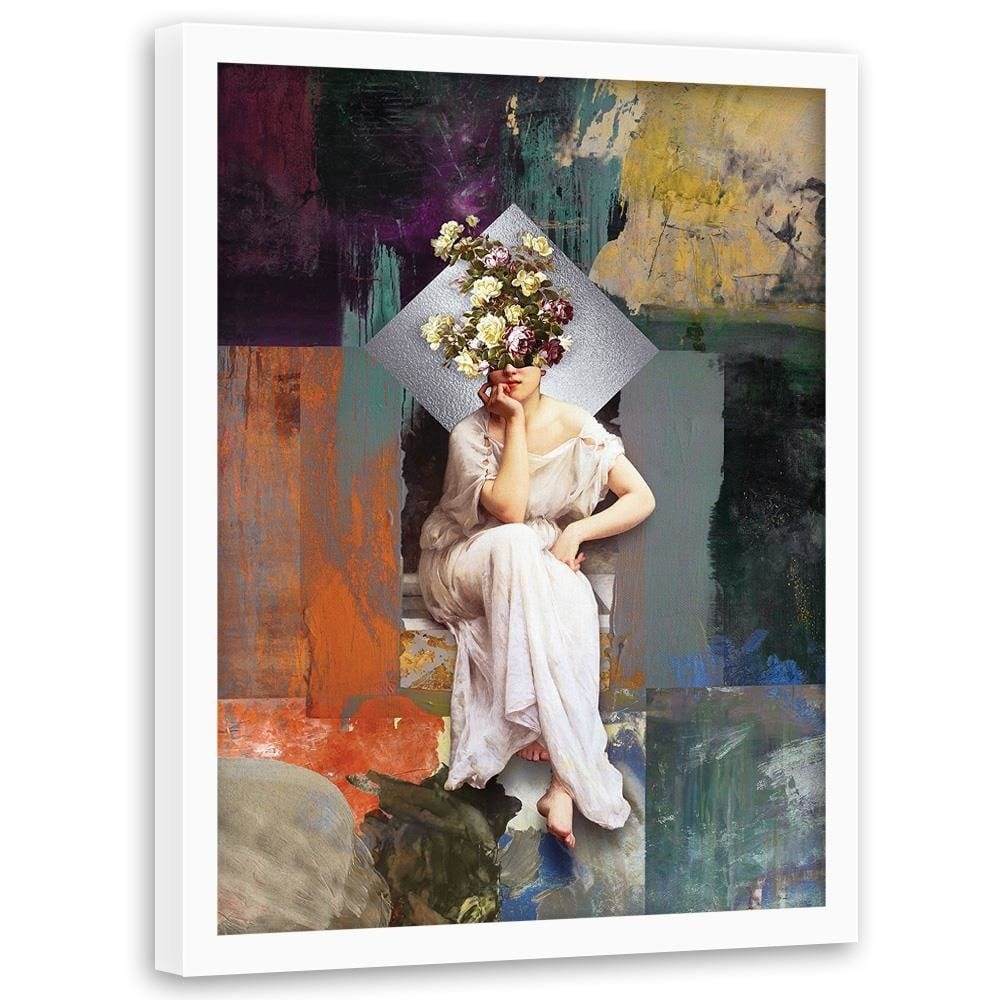 Glezna baltā rāmī - Inspirational Artwork  Home Trends DECO