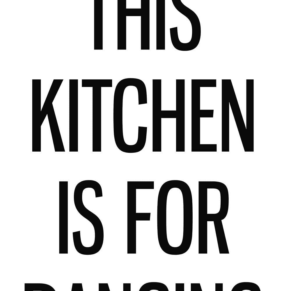 Glezna baltā rāmī - Kitchen To Dance  Home Trends DECO