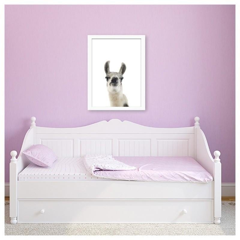 Glezna baltā rāmī - Lama - portrait  Home Trends DECO