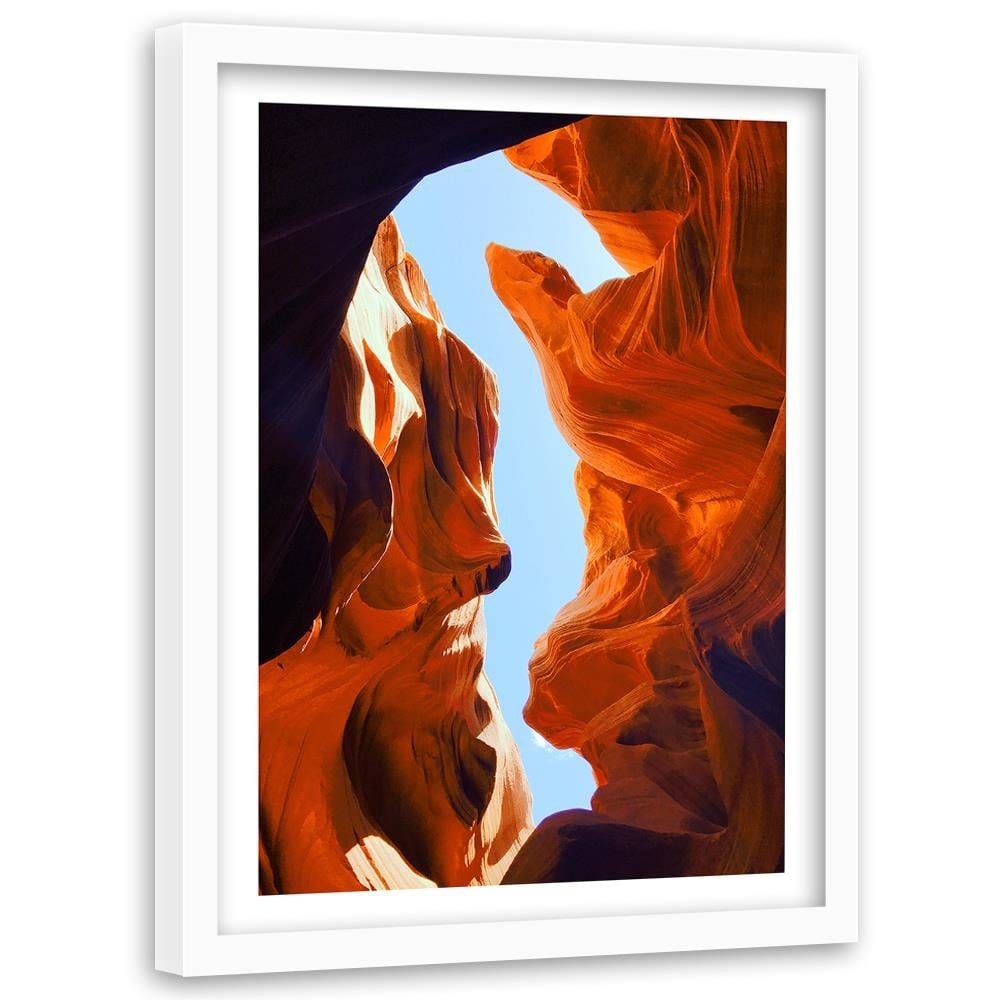 Glezna baltā rāmī - Landscape With Red Rocks  Home Trends DECO