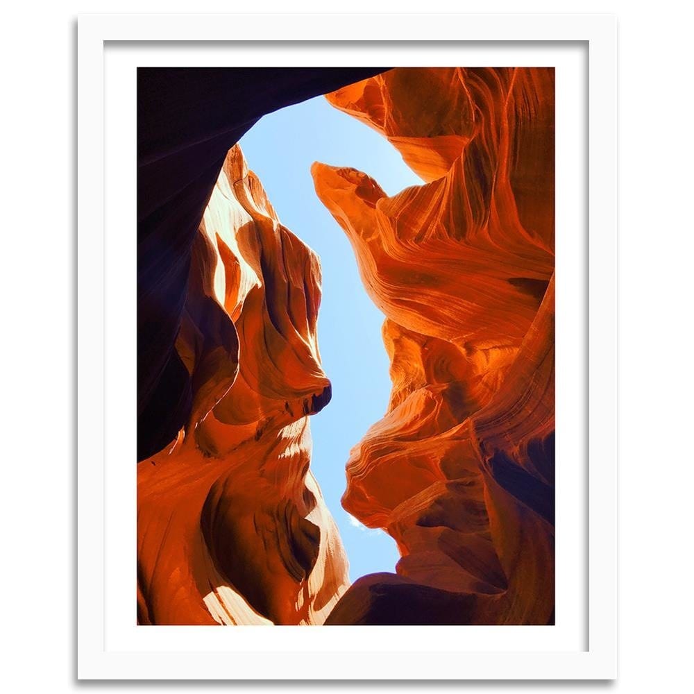 Glezna baltā rāmī - Landscape With Red Rocks  Home Trends DECO