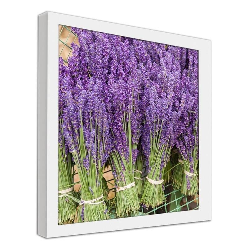 Glezna baltā rāmī - Lavender bouquets  Home Trends DECO