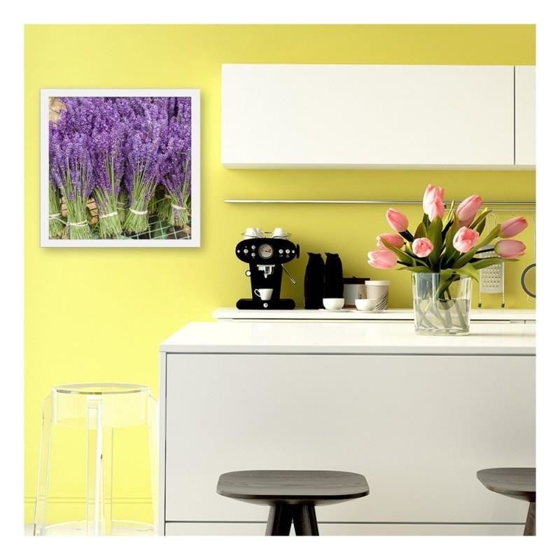 Glezna baltā rāmī - Lavender bouquets  Home Trends DECO