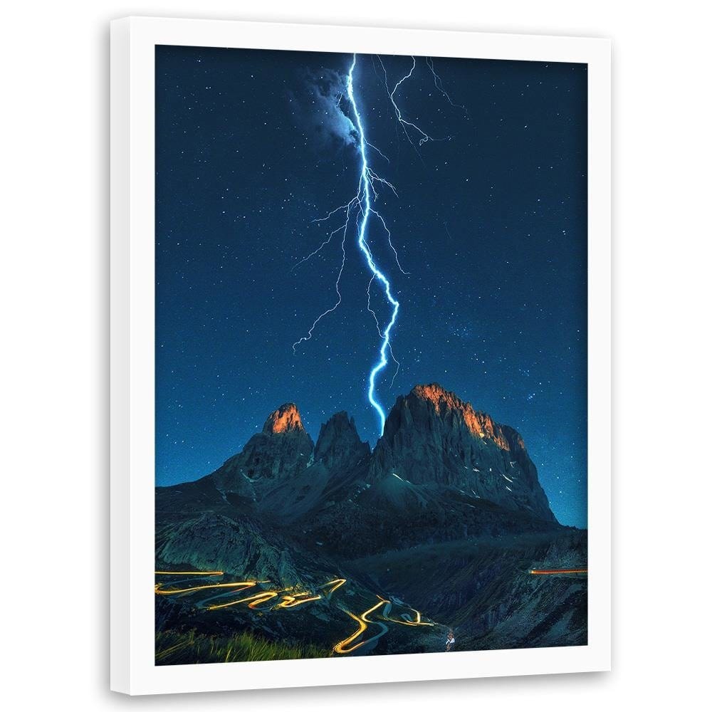 Glezna baltā rāmī - Lightning  Home Trends DECO