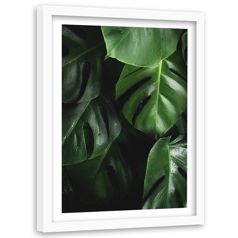 Glezna baltā rāmī - Lush Green  Home Trends DECO
