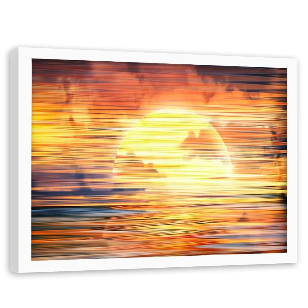 Glezna baltā rāmī - Magic Sunset  Home Trends DECO