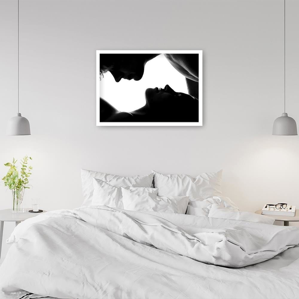 Glezna baltā rāmī - Man And The Woman  Home Trends DECO
