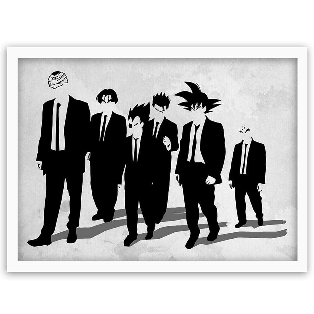 Glezna baltā rāmī - Man In Black Goku  Home Trends DECO