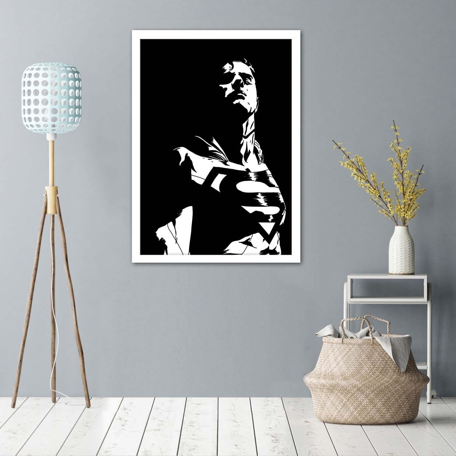 Glezna baltā rāmī - Man Of Steel 1  Home Trends DECO