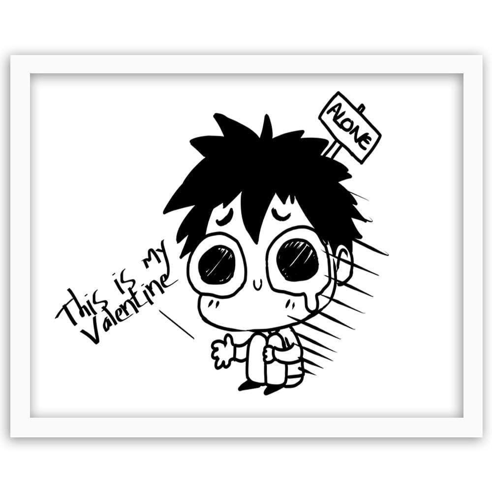 Glezna baltā rāmī - Manga Little Boy  Home Trends DECO