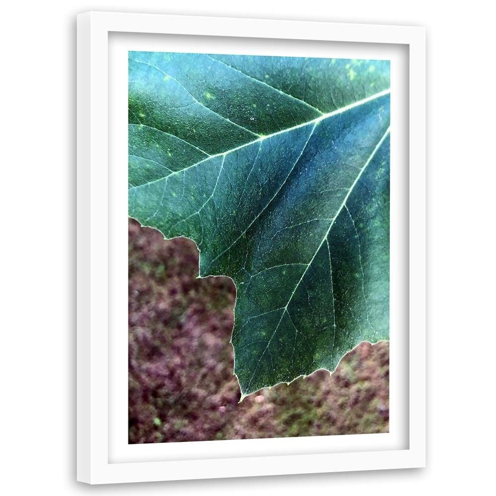 Glezna baltā rāmī - Maple Leaf  Home Trends DECO