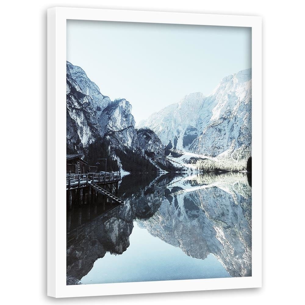 Glezna baltā rāmī - Marina In The Mountains  Home Trends DECO
