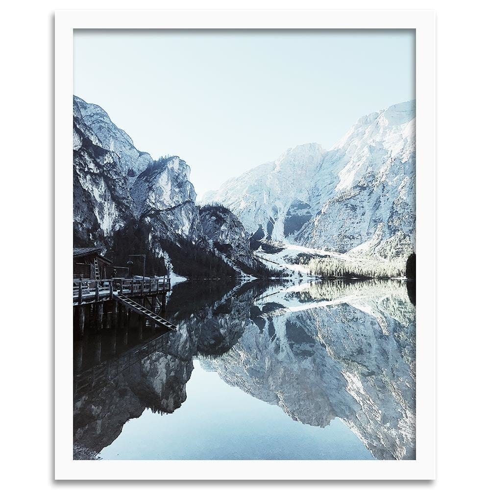 Glezna baltā rāmī - Marina In The Mountains  Home Trends DECO
