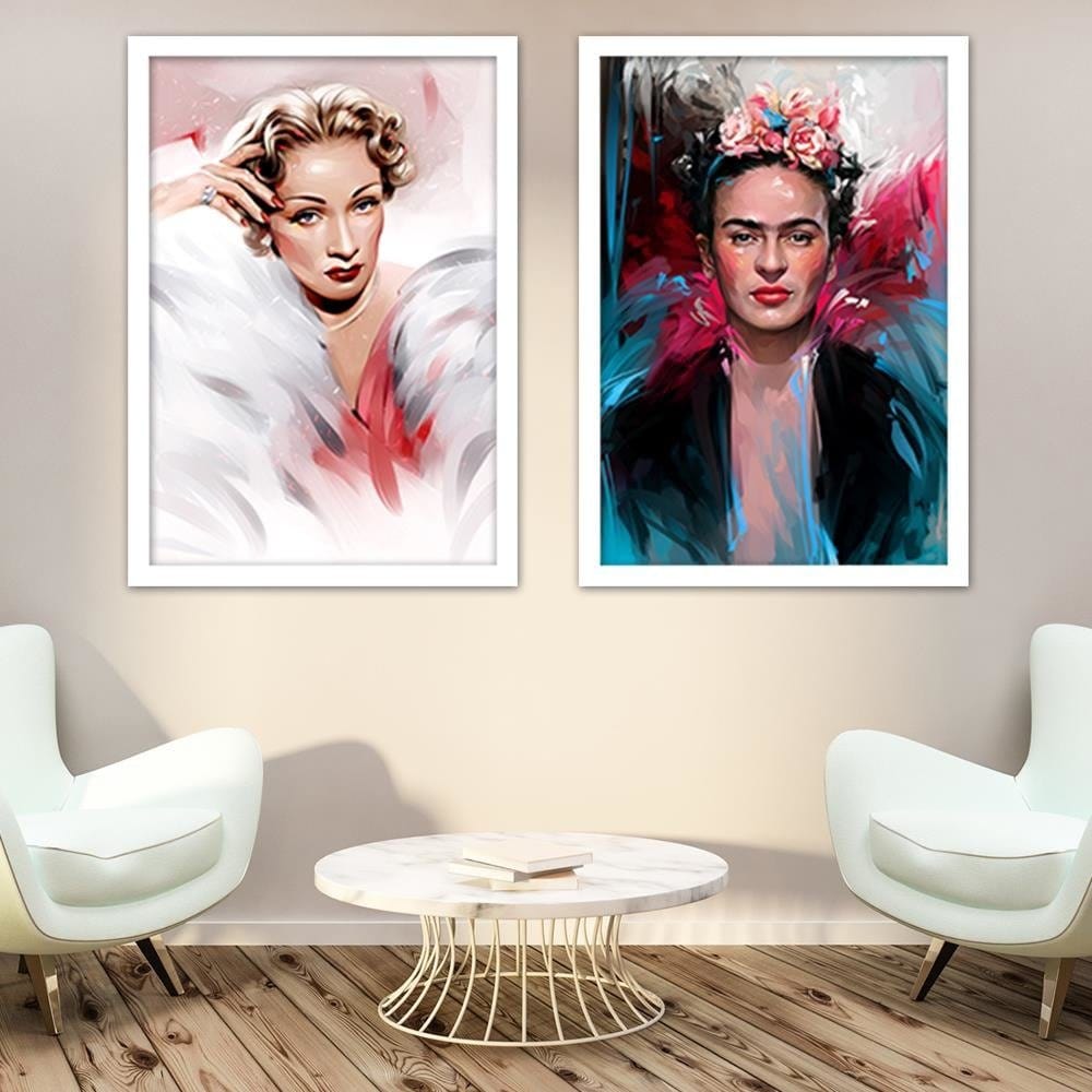 Glezna baltā rāmī - Marlene Dietrich  Home Trends DECO