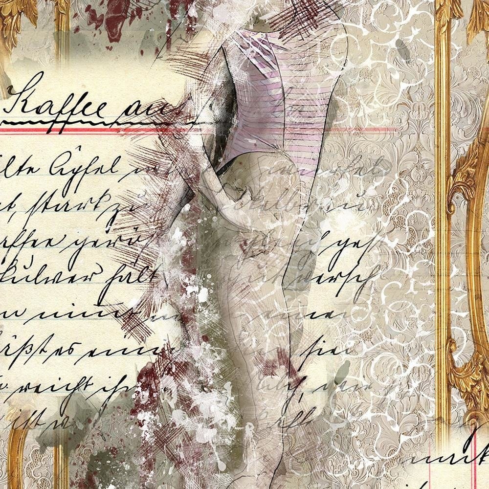 Glezna baltā rāmī - Model Abstraction Front Of The Mirror  Home Trends DECO