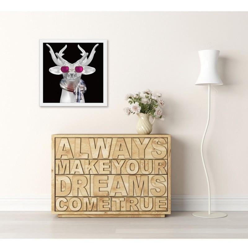 Glezna baltā rāmī - Modern hipster 2  Home Trends DECO