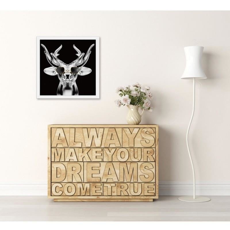 Glezna baltā rāmī - Modern hipster  Home Trends DECO