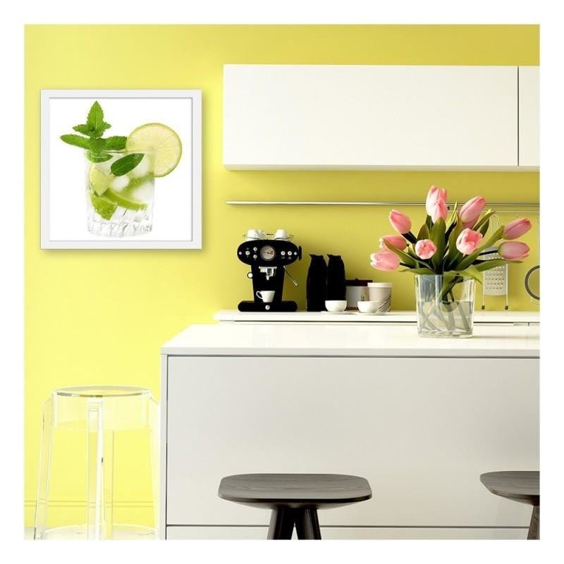Glezna baltā rāmī - Mojito  Home Trends DECO