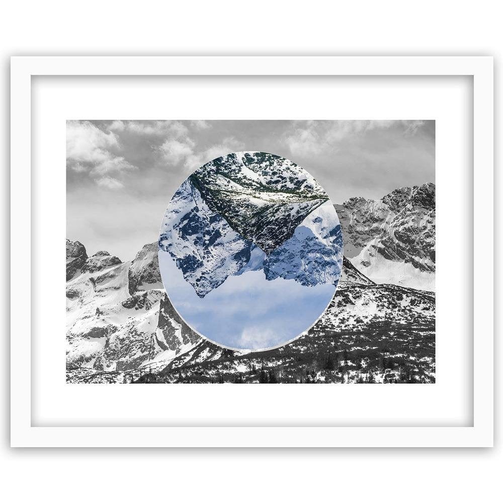 Glezna baltā rāmī - Mountain Landscape Inverted 3  Home Trends DECO