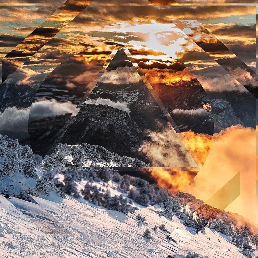 Glezna baltā rāmī - Mountains And Sky 1  Home Trends DECO