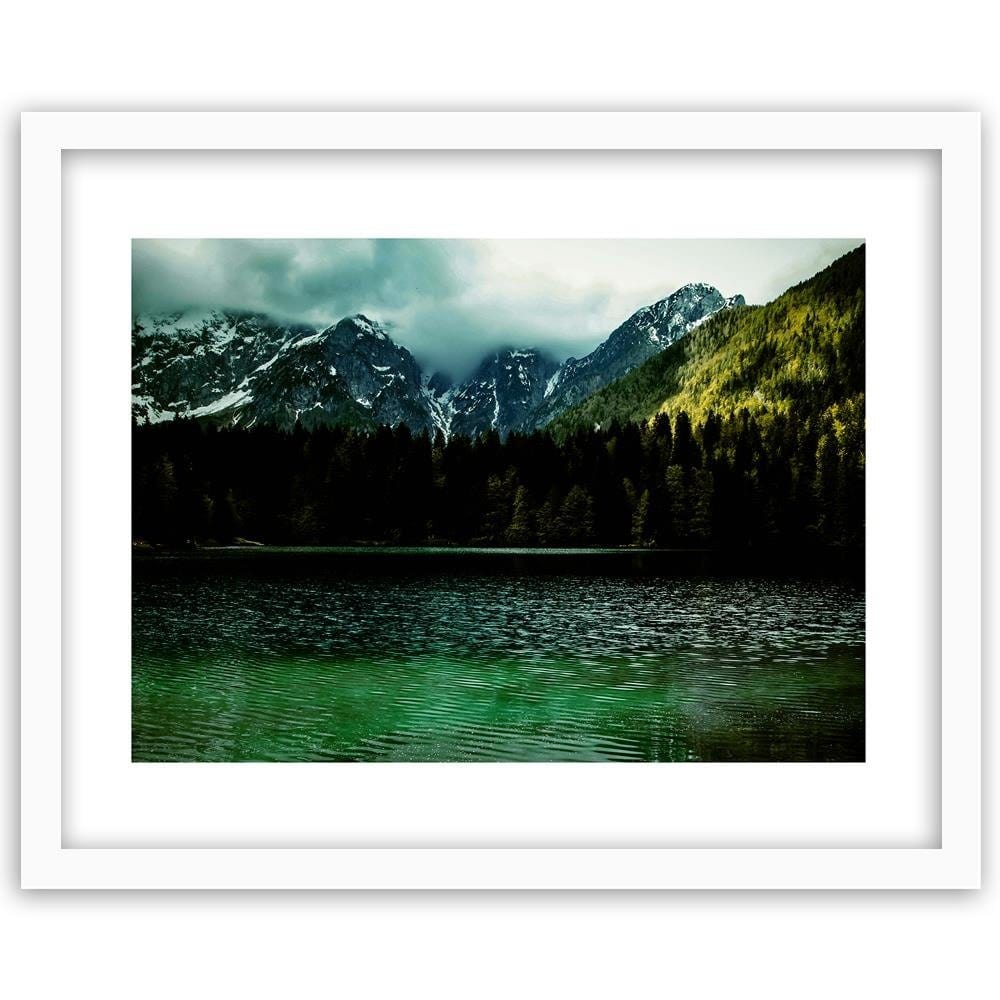 Glezna baltā rāmī - Mountains In The Clouds  Home Trends DECO