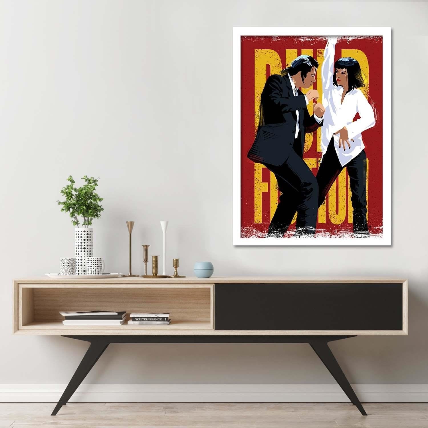 Glezna baltā rāmī - Movie Illustration Red  Home Trends DECO