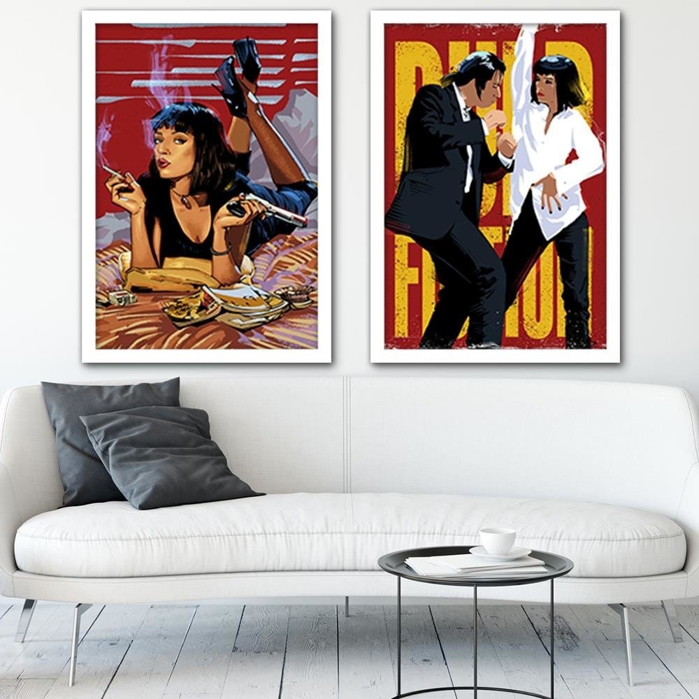 Glezna baltā rāmī - Movie Morife Red  Home Trends DECO