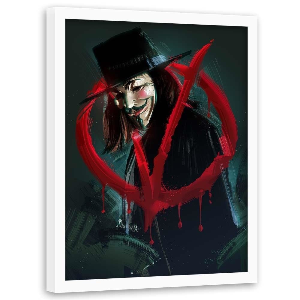 Glezna baltā rāmī - Movie Poster Black  Home Trends DECO