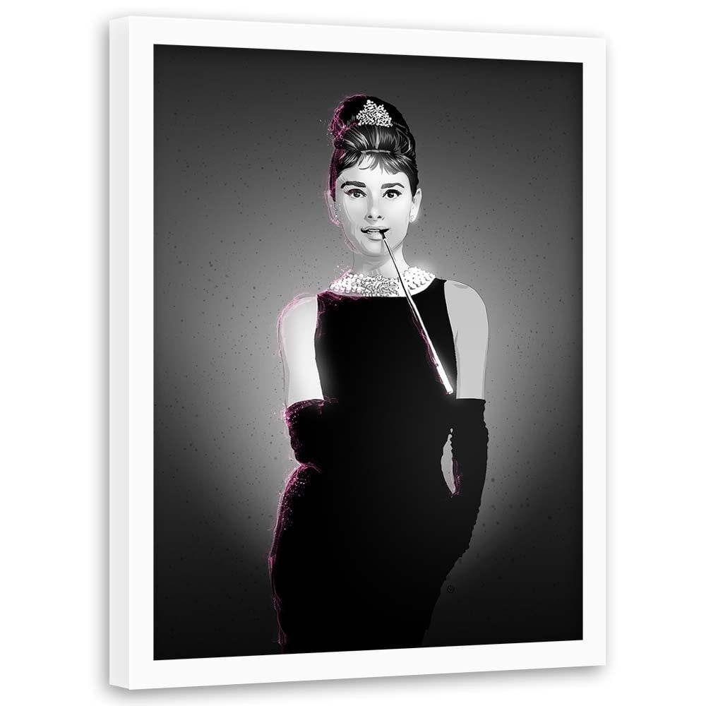 Glezna baltā rāmī - Movie Star Image Black And White  Home Trends DECO