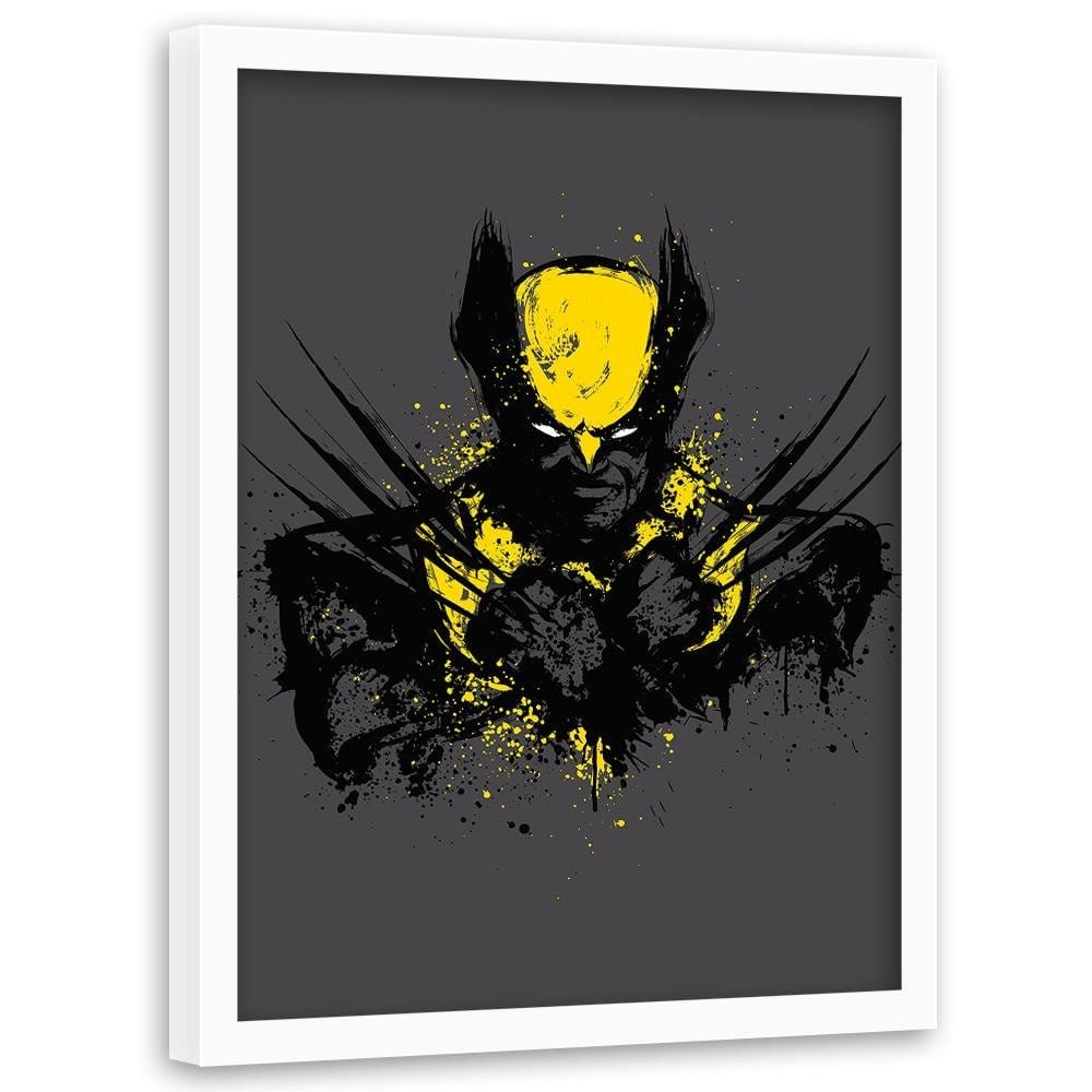 Glezna baltā rāmī - Mutant Rage Yellow  Home Trends DECO