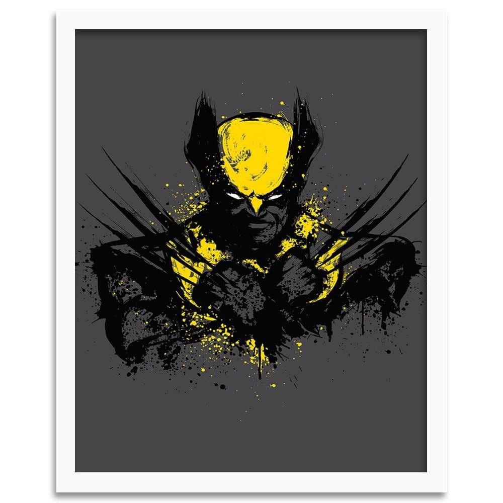 Glezna baltā rāmī - Mutant Rage Yellow  Home Trends DECO
