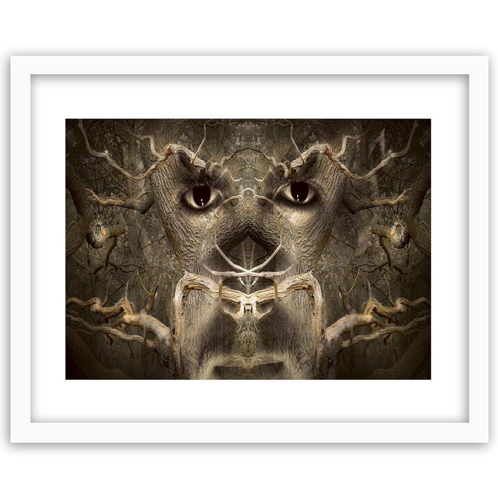 Glezna baltā rāmī - Mysterious Eyes Fantasy  Home Trends DECO