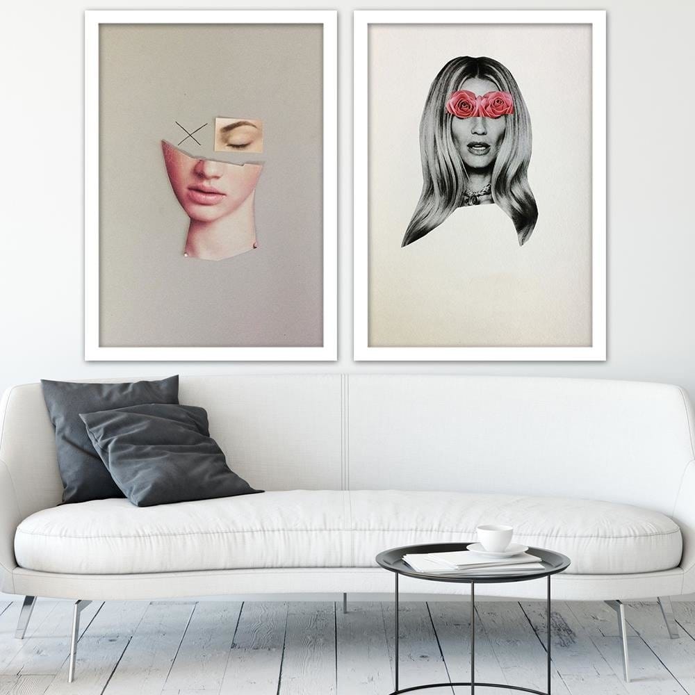Glezna baltā rāmī - Natural Pure Beauty  Home Trends DECO