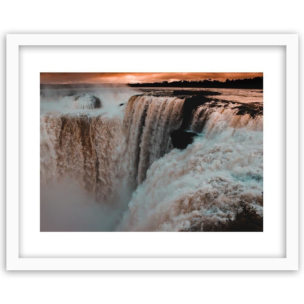 Glezna baltā rāmī - Niagara Falls  Home Trends DECO