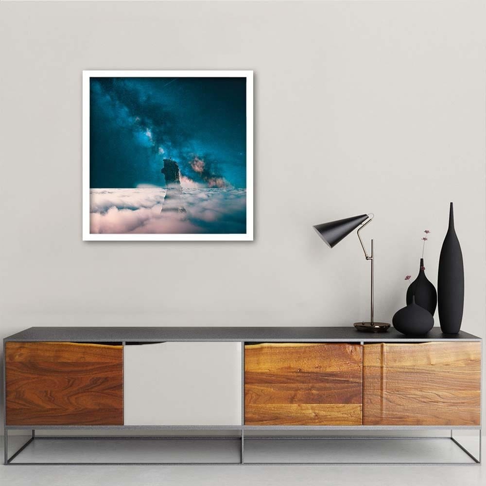 Glezna baltā rāmī - Night In The Clouds  Home Trends DECO