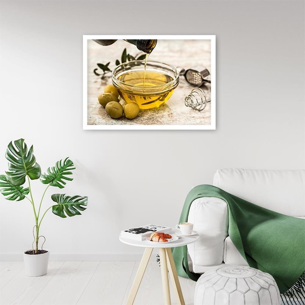 Glezna baltā rāmī - Oil And Herbs  Home Trends DECO