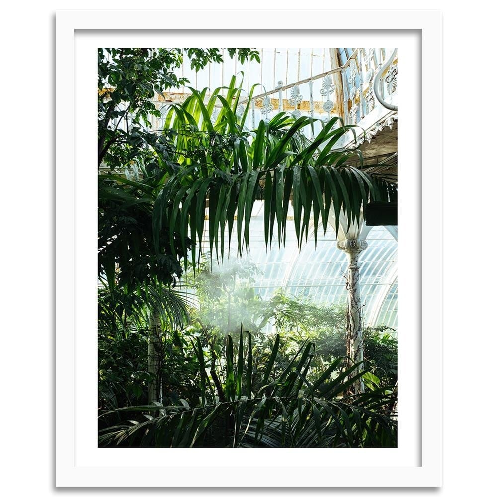 Glezna baltā rāmī - Palm House  Home Trends DECO