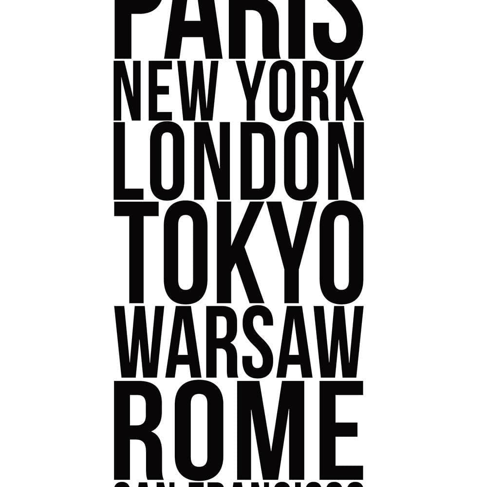 Glezna baltā rāmī - Paris London Tokyo  Home Trends DECO