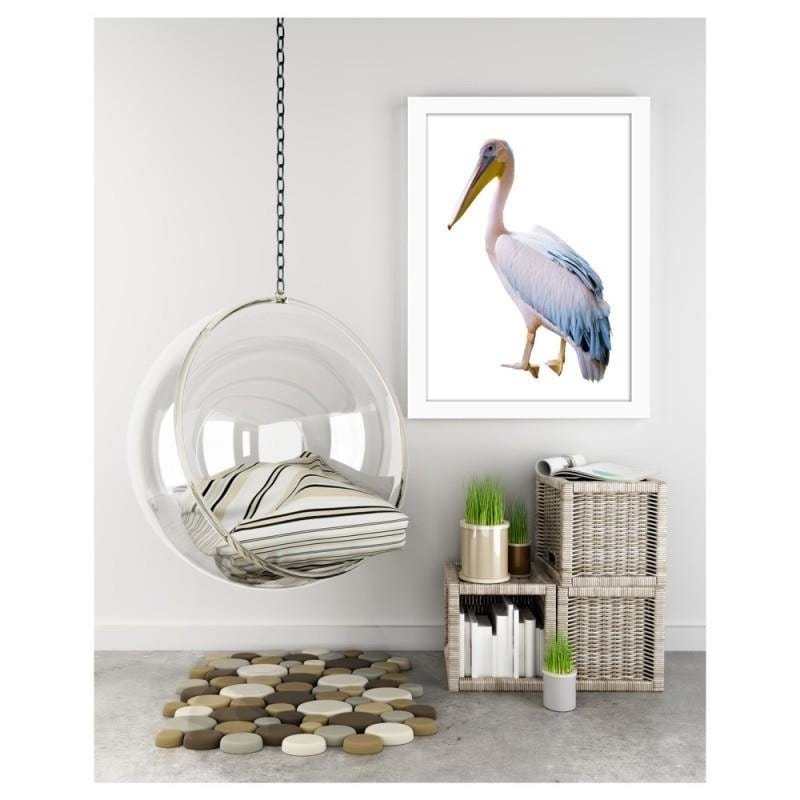 Glezna baltā rāmī - Pelican  Home Trends DECO