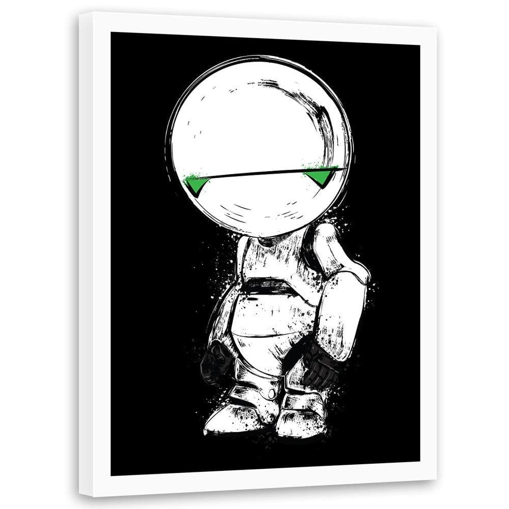 Glezna baltā rāmī - Pessimist Android  Home Trends DECO