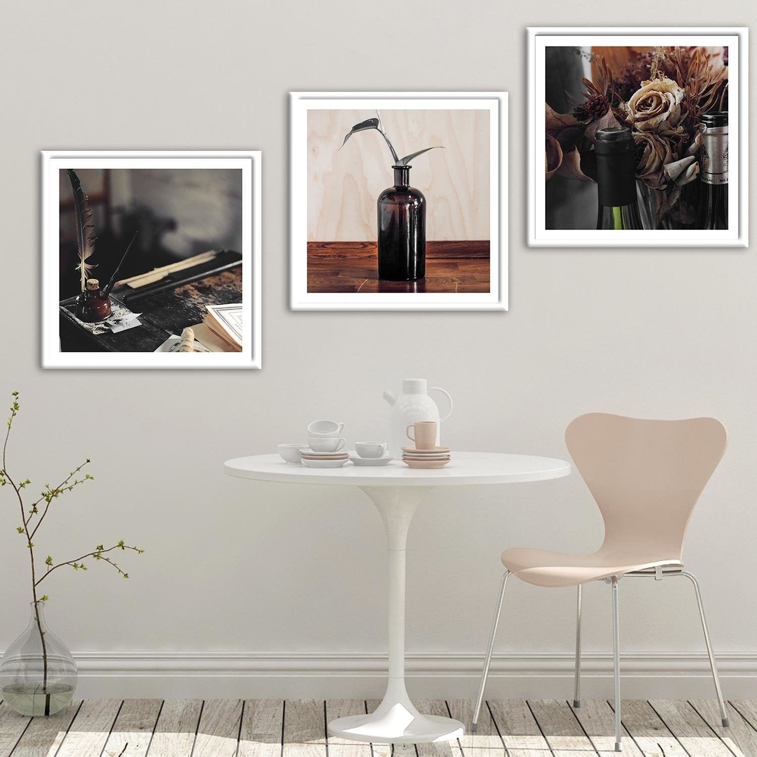 Glezna baltā rāmī - Plant In A Bottle  Home Trends DECO